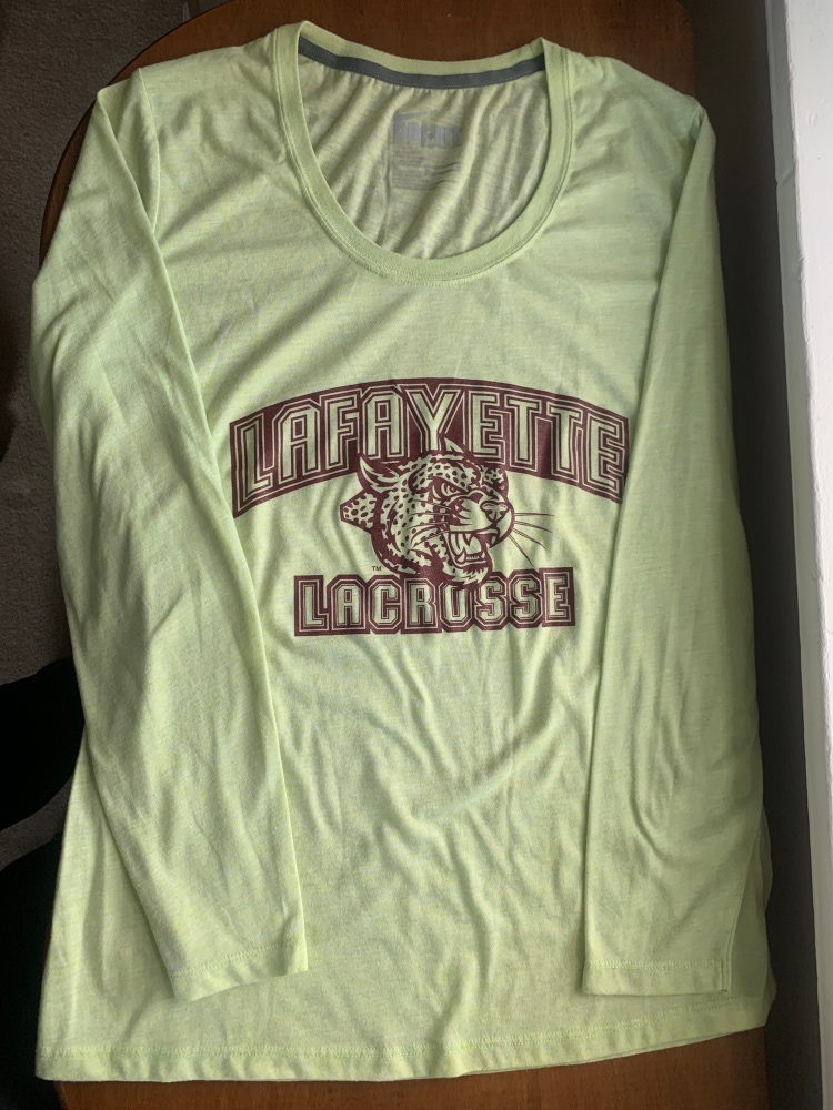Nike Women’s Medium Lafayette Lacrosse Dri Fit Long Sleeved T Shirt