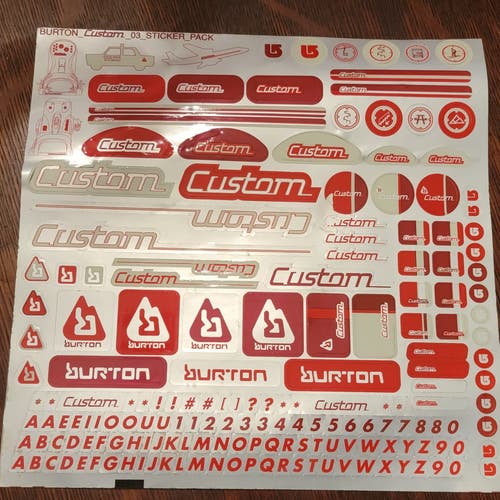 New Burton Vintage Decals Stickers