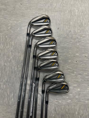Used Men's TaylorMade Rocketbladez Left Iron Set Regular Steel