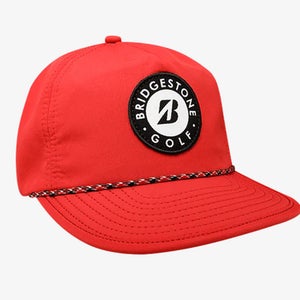 NEW Bridgestone Crusher Red Adjustable Snapback Golf Hat/Cap