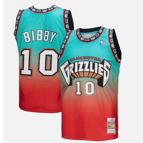 New Mitchell & Ness Fadeaway Mike Bibby Vancouver Grizzlies NBA Jersey XLARGE