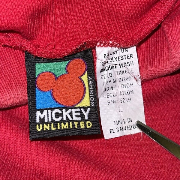 Mickey Mouse T Shirt Men Large Adult Gray Disney World Cartoon