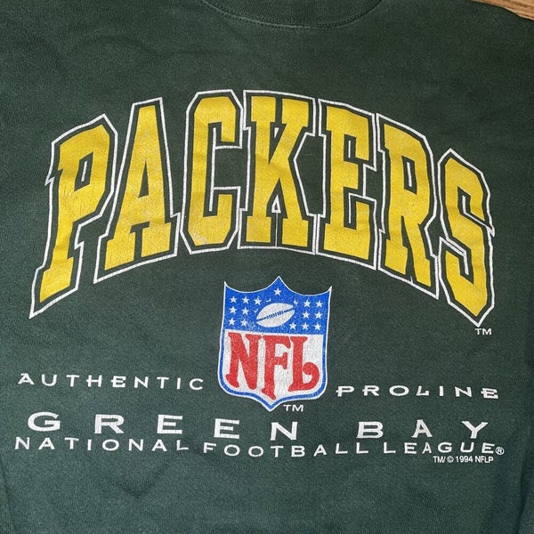 Women's Green Bay Packers Fan Girl Green Bay Football Vintage Crewneck 2XLarge Green