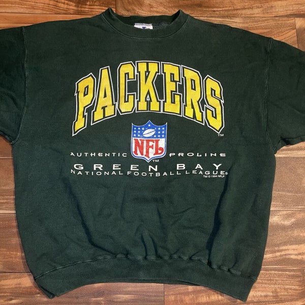 90s NFL Green Bay Packers Crewneck Sweatshirt Printed Logo -   in 2023