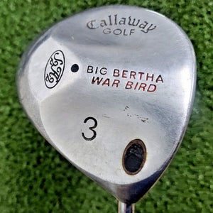 Callaway Big Bertha War Bird 3 Wood / RH / Stiff Steel ~43.5"/ NEW GRIP / jd6021