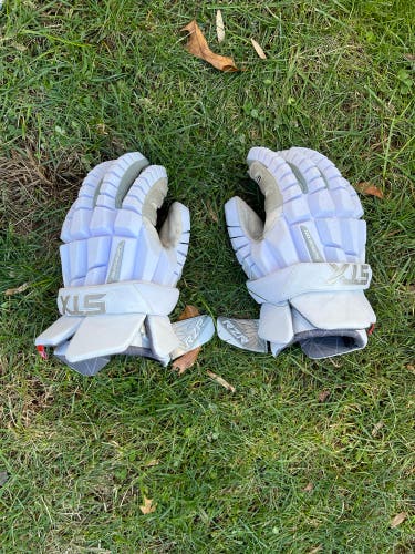 Used Player's STX large Surgeon RZR Lacrosse Gloves