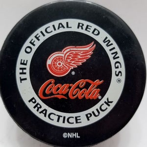 New Detroit Red Wings Official NHL Practice Hockey Puck Coca-Cola