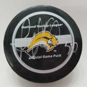 RYAN MILLER Signed Buffalo Sabres Official NHL Hockey Game Puck Autograph