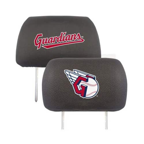 MLB Cleveland Guardians Head Rest Cover Double Side Embroidered Pair by Fanmats
