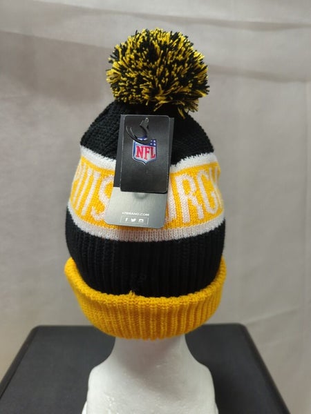 Winter Beanie Hat New Pittsburgh Steelers New Era Knit On Field Sideline Cap.