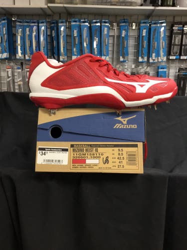 Mizuno Heist UQ metal baseball cleats sz 9.5