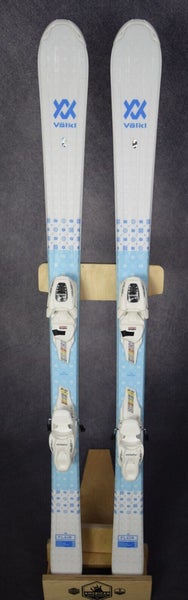 NEW VOLKL FLAIR JR SKIS SIZE 140 CM WITH MARKER BINDINGS