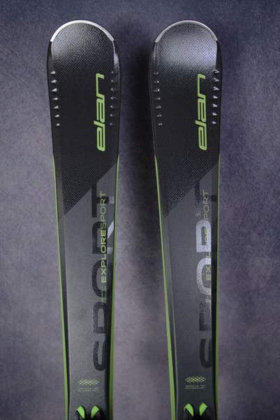 NEW ELAN EXPLORE SPORT SKIS SIZE 160 CM WITH ELAN BINDINGS