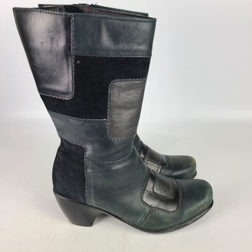 Naot Paradise Women's Black Suede Leather Mid-Calf Boots Size: 37 / 6