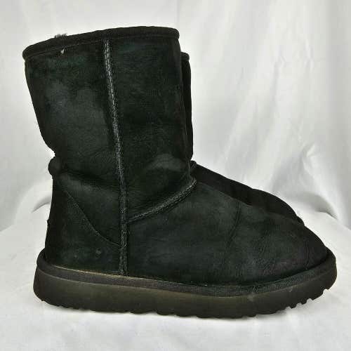 UGG Classic Short II Winter Lined Boots Women’s Size 8 Black 1016223