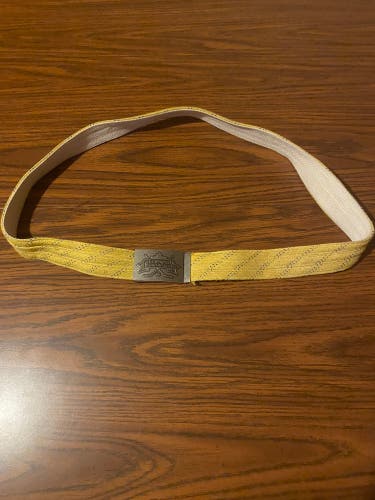 The Original Hockey Lace Belt Adult 46” Yellow