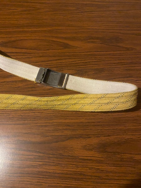 The Original Hockey Lace Belt Adult 46” Yellow
