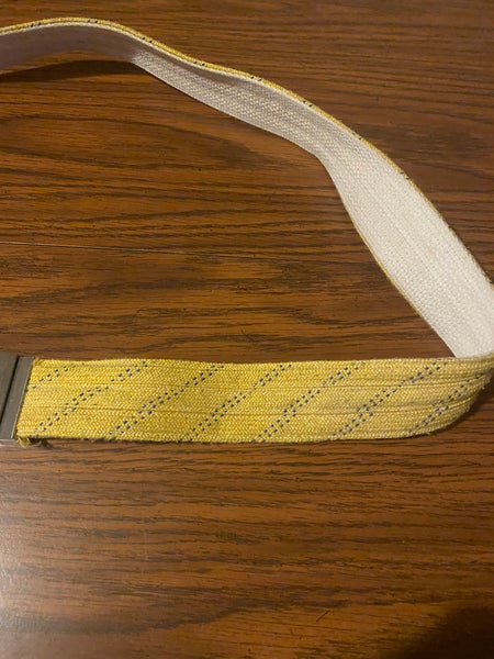 The Original Hockey Lace Belt Adult 46” Yellow