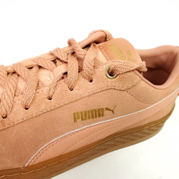 Puma Smash Platform Shoes Size 9.5 Softfoam Sneakers Coral Orange Top | SidelineSwap