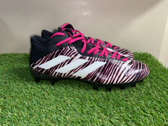 Men's Adidas Freak 20 Zebra Football Cleats Pink Multicolor EF8710 Size 14 NEW