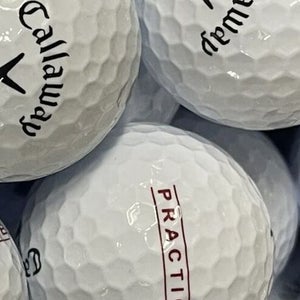 100 NEW Callaway Driving Range Golf Balls Limited Flight In white