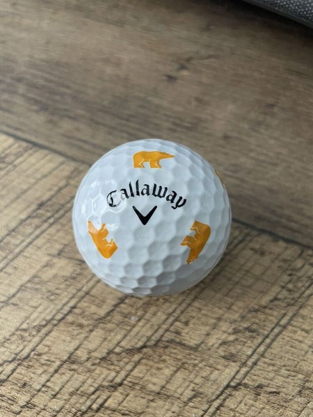 Callaway TRUVIS Jack Nicklaus Golden BEAR Yellow Logo Golf Ball Chrome Soccer