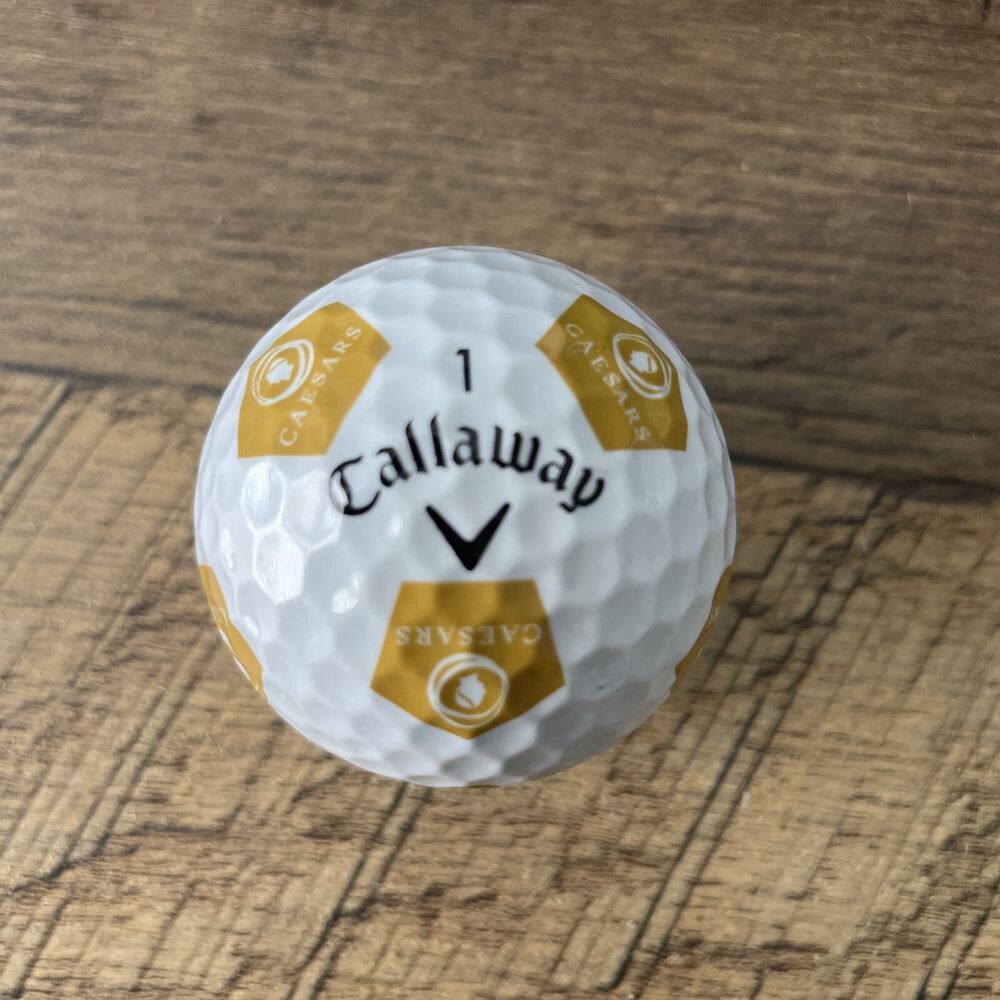 1 RARE Callaway Chrome Soft Truvis Golf Ball Caesars Entertainment |  SidelineSwap