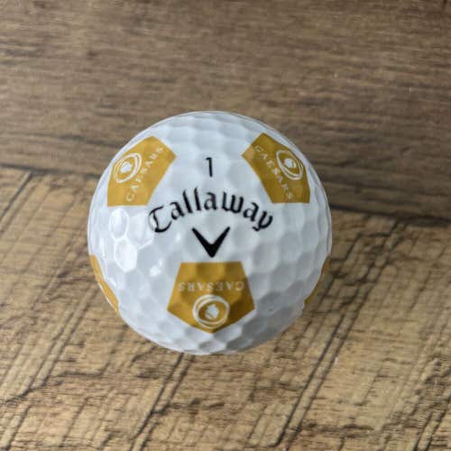 1 RARE Callaway Chrome Soft Truvis Golf Ball Caesars Entertainment