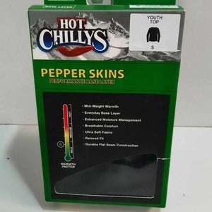 Hot Chillys Pepper Skins Performance Base Layer Youth Small Shirt Winterwear New