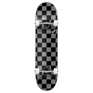 Checker Silver Skateboard