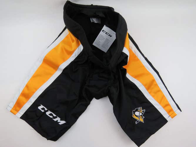 CCM Pittsburgh Penguins NHL Pro Stock Hockey Player Girdle Pant Shell M +1" 9K