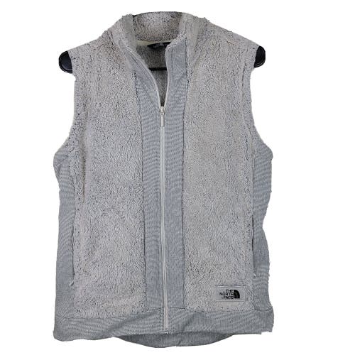 The North Face Furry Fleece Vest Gray Fuzzy Thick Women's Size: M