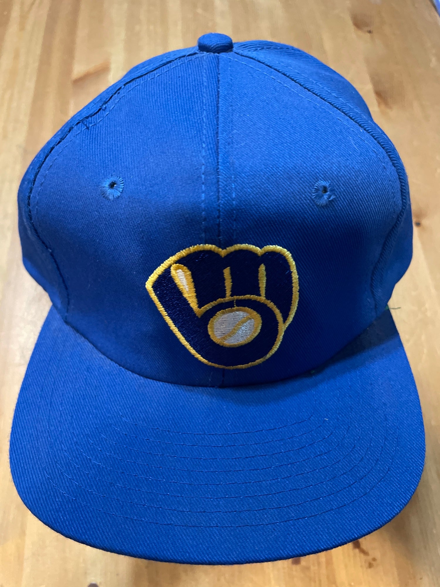 Vintage Rare Milwaukee Brewers Sports Specialties Plain Logo 100% Wool PRO  Hat