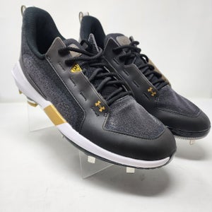 Under Armour Baseball Cleats Mens 12 Black Harper 6 Low ST Mesh Upper Hovr