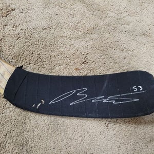 TEDDY BLUEGER 2-9-21 Signed Pittsburgh Penguins Sherwood Practice Used Stick 1/1