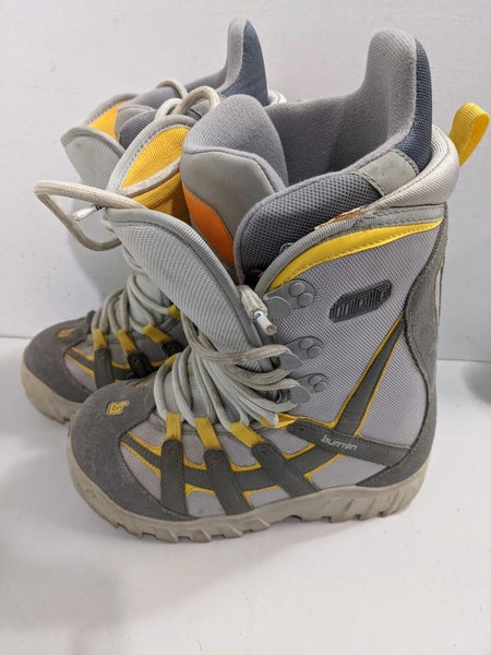 Burton Lace Up Snowboard Boots Size 6 Gray Used SidelineSwap