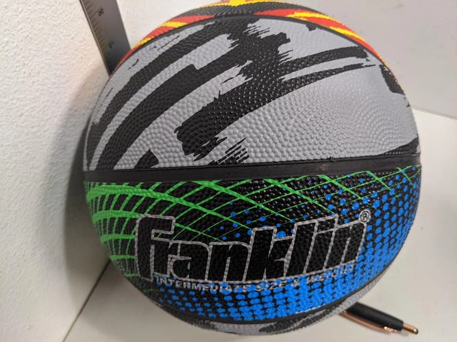 Franklin Intermediate Size & Weight Basketball, Size 28.5, Multicolored, NEW