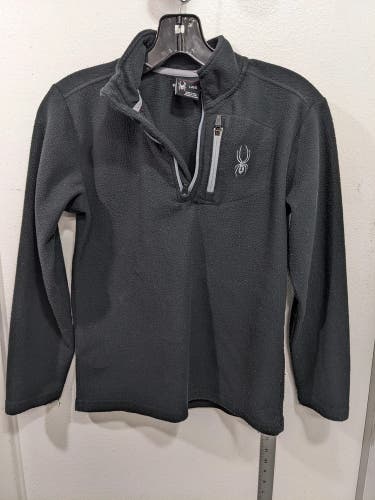Spyder Youth Fleece Pullover Size Youth Large Black Used