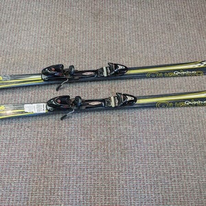 Quechua MRZ 400 Skis w/Tyrolia Bindings Size 142 Cm Black Used