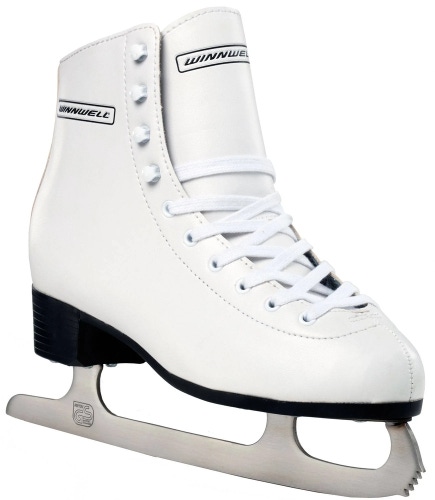Winnwell Figure Ice Skates White New