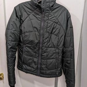 Columbia Puffer Jacket Size Women's Medium Gray Used Coat