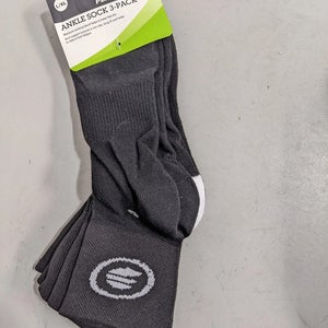 Performance Ankle Sock 3-Pack L/XL Black New Bicycle