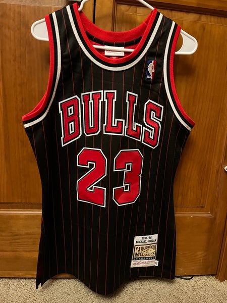 Mitchell & Ness, Shirts, Michael Jordan Chicago Bulls Pinstripe Jersey