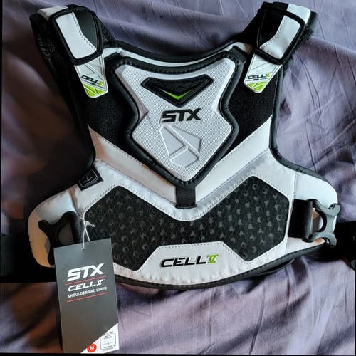 Brand New STX Cell V Speed Lacrosse Shoulder Pads Medium