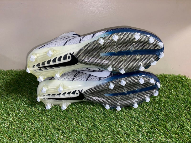 Nike Vapor Untouchable 3 Elite Football Cleat White Navy AO3006-101 Mens Sz  10.5