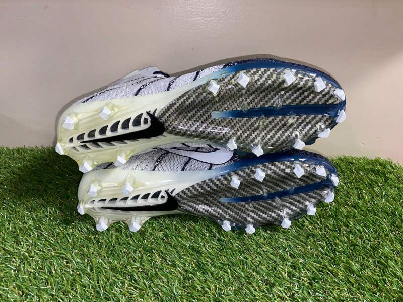 Nike Vapor Untouchable 3 Elite P Football Cleats White Navy  display picture 1
