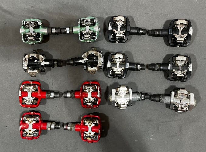 (7) Pairs Shimano SPD Clipless Pedals PD-M515 PD-M520 PD-M353 ++ Others
