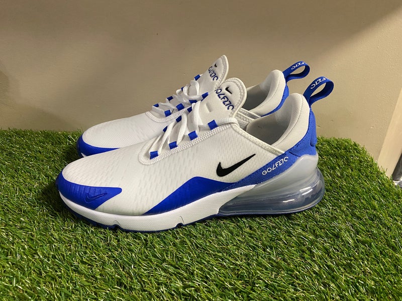 Catastrofaal vieren films Nike Air Max 270 Golf White Racer Blue Men's Golf Shoes CK6483-106 Size  11.5 | SidelineSwap