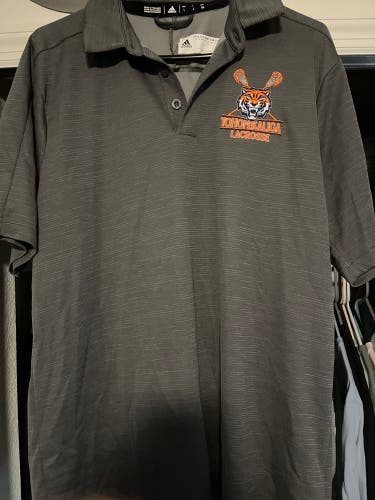 Gray Used Men's Adidas lacrosse polo