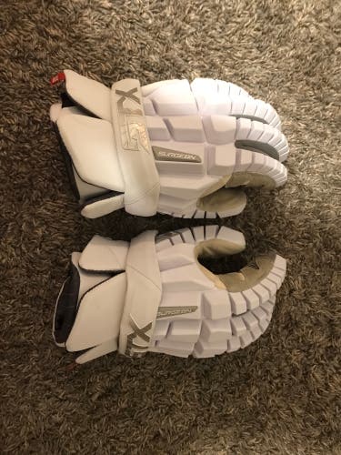 Used Player's STX large Surgeon RZR Lacrosse Gloves